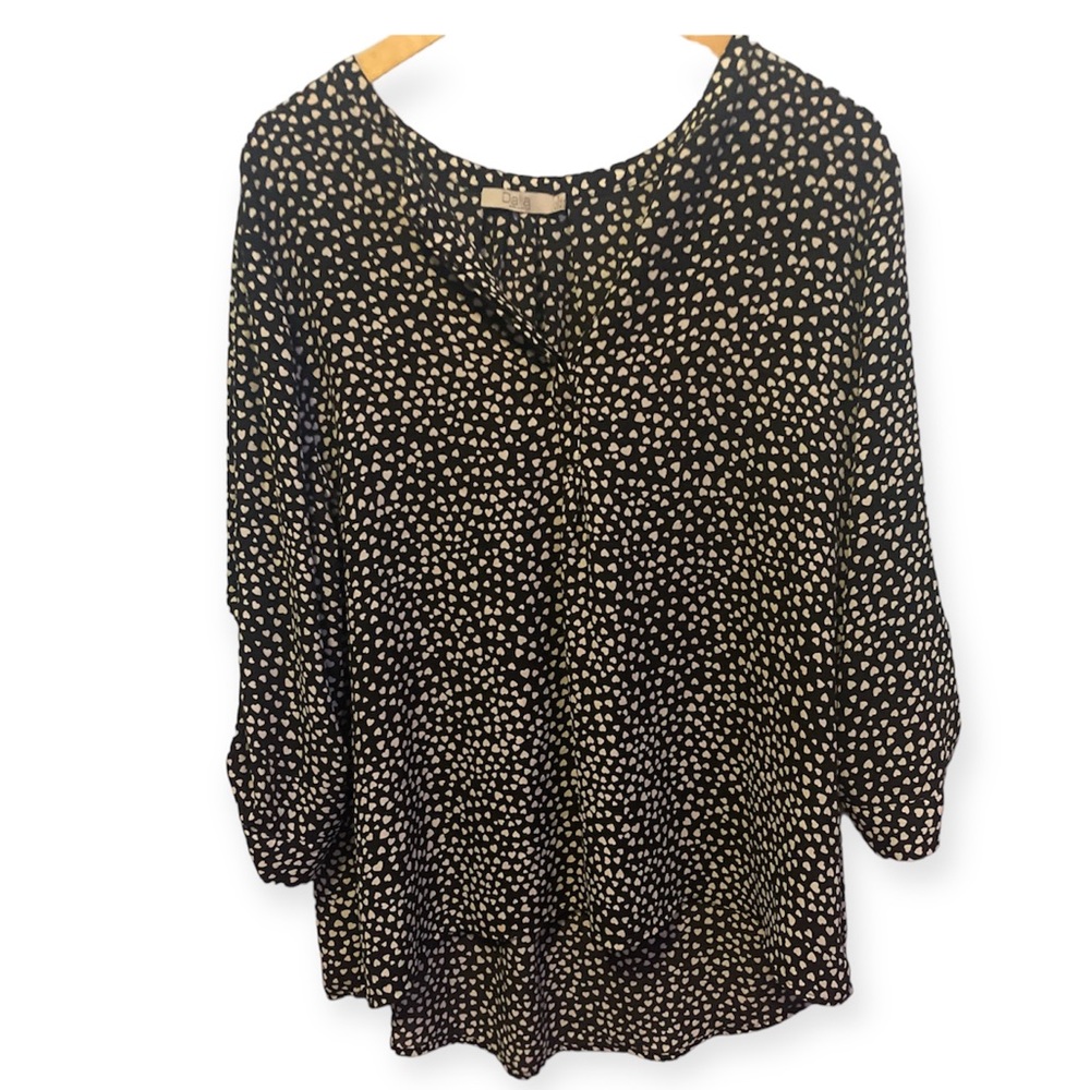 Dalia Heart Print Blouse Size XL